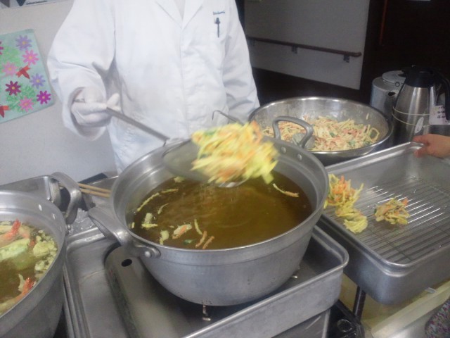 揚げたてかきあげ