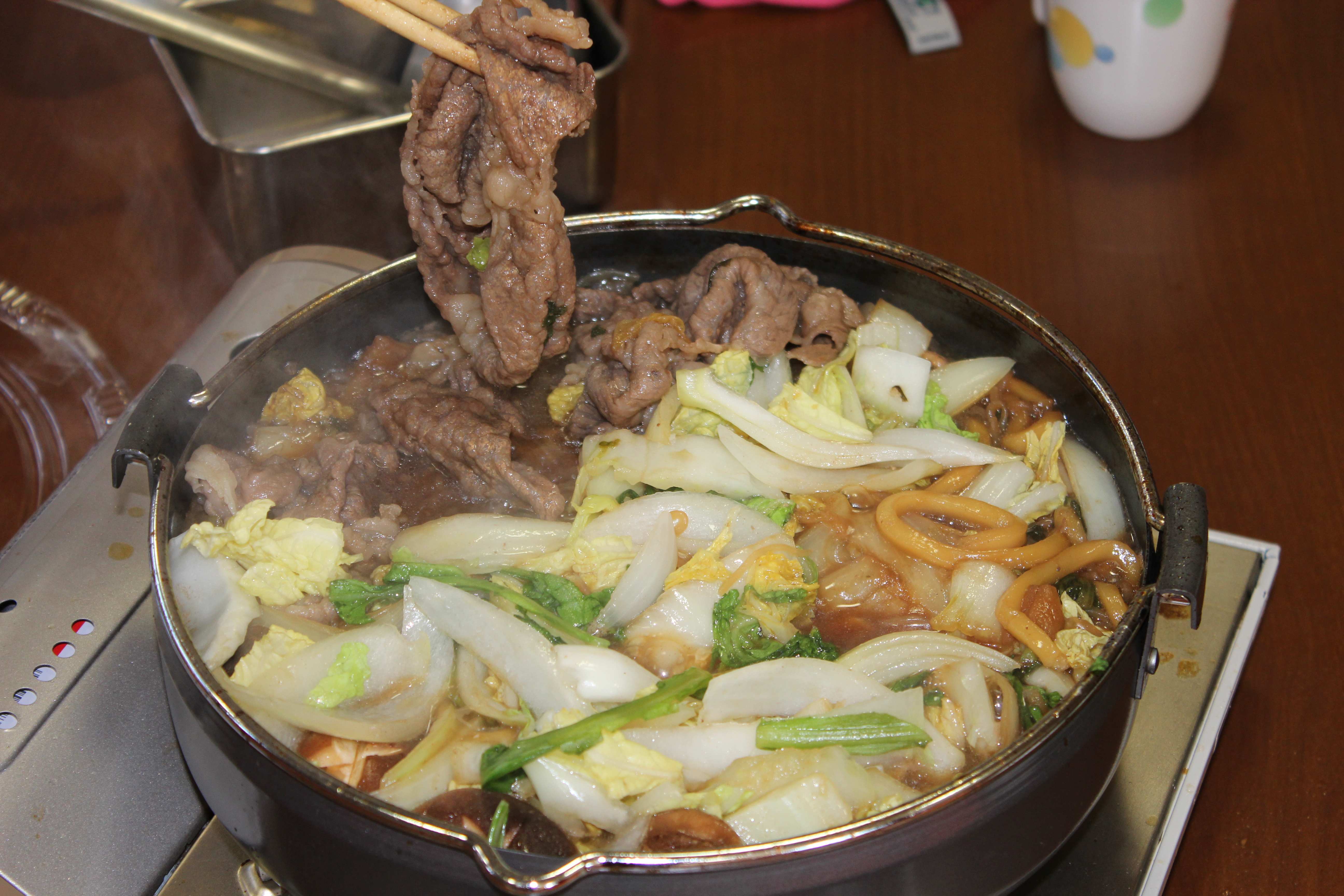 すき焼き　箸上げ